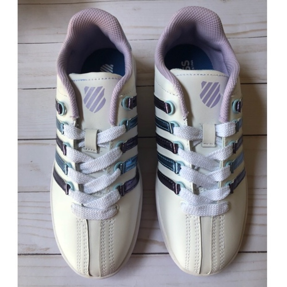 K Swiss Varsity Low Leather Sneakers 3.5 Brand New